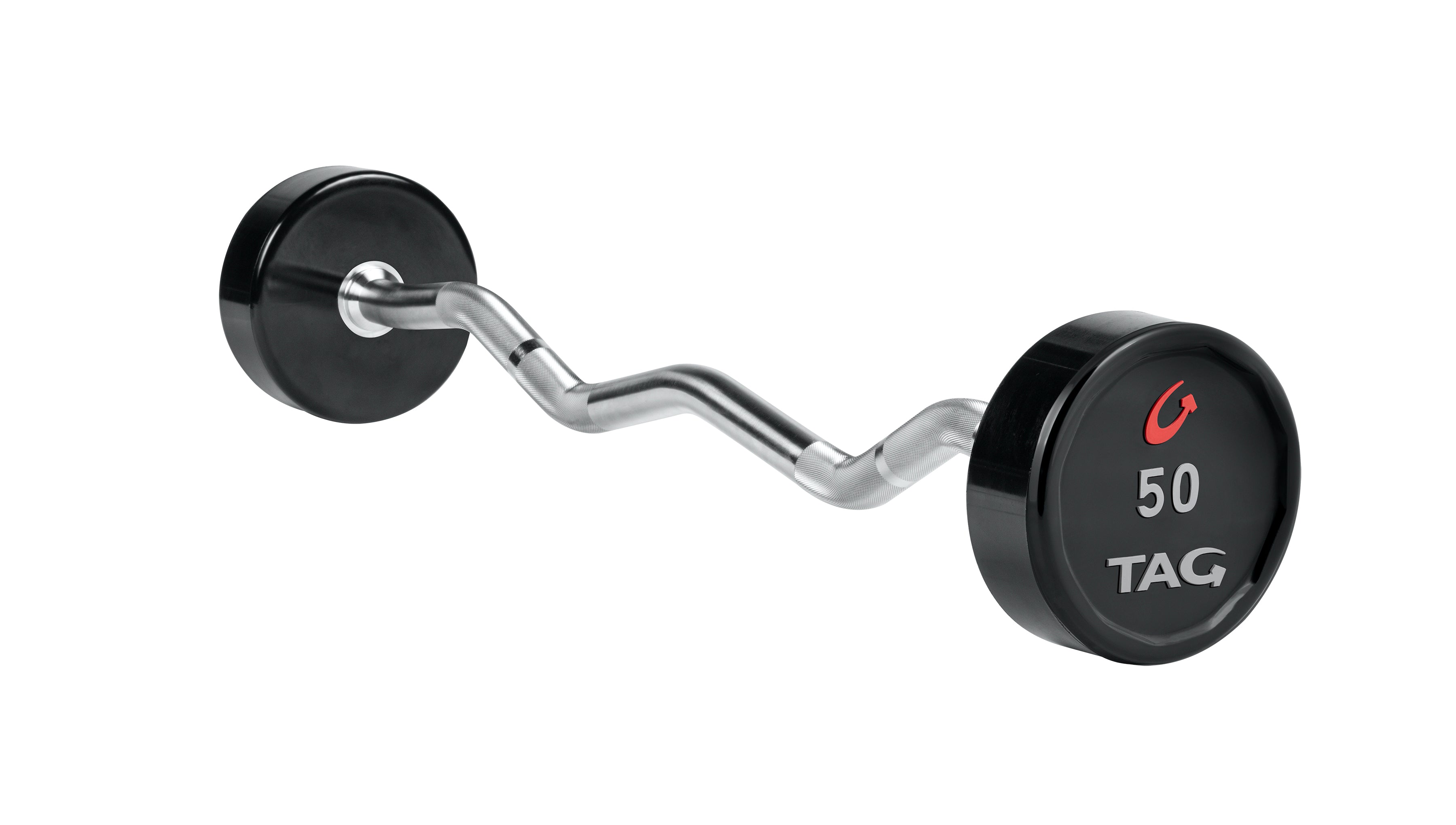 TAG Fitness Premium Urethane Fixed EZ Curl Bars