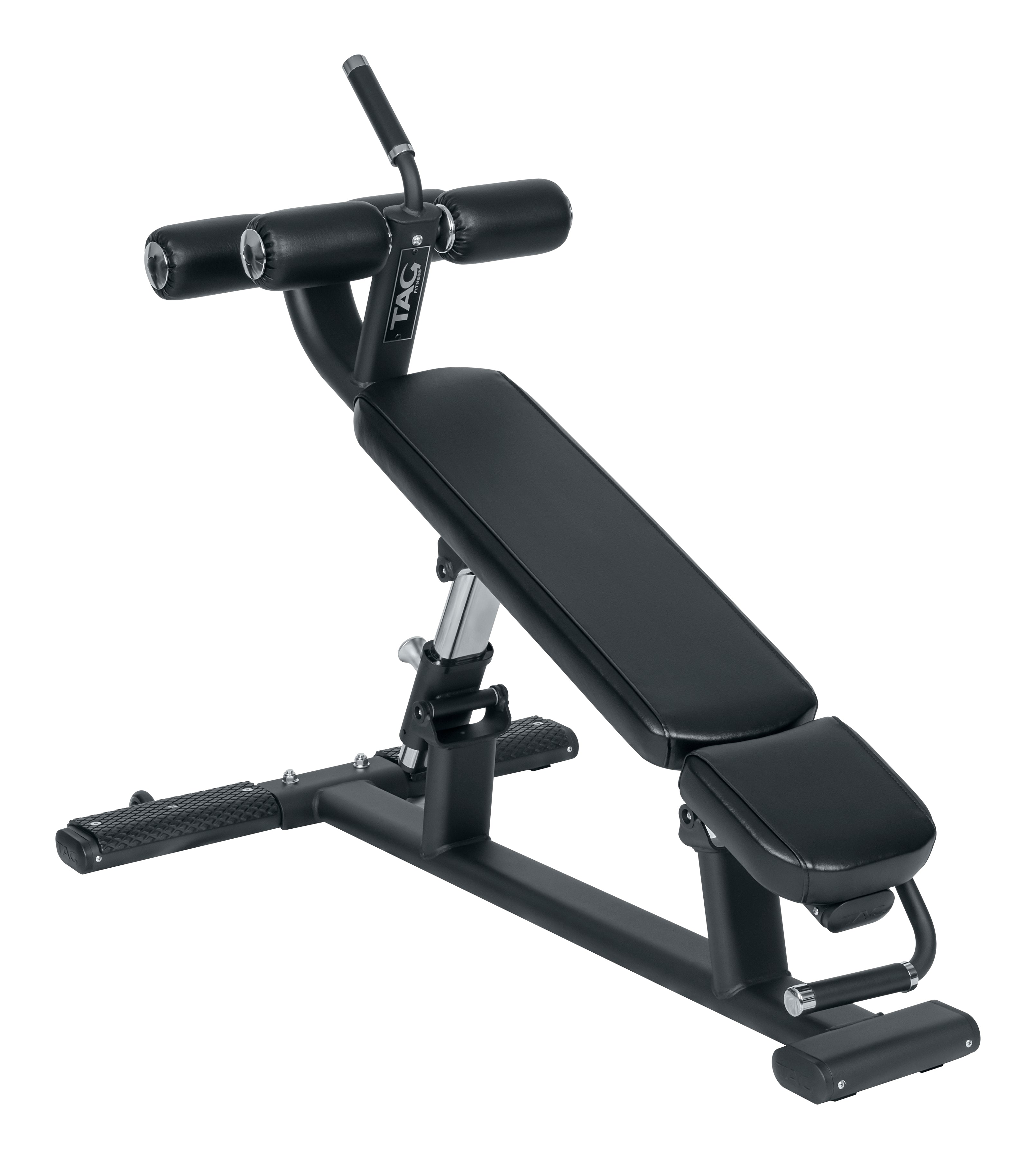 TAG Fitness Adjustable Decline Bench - Black Frame