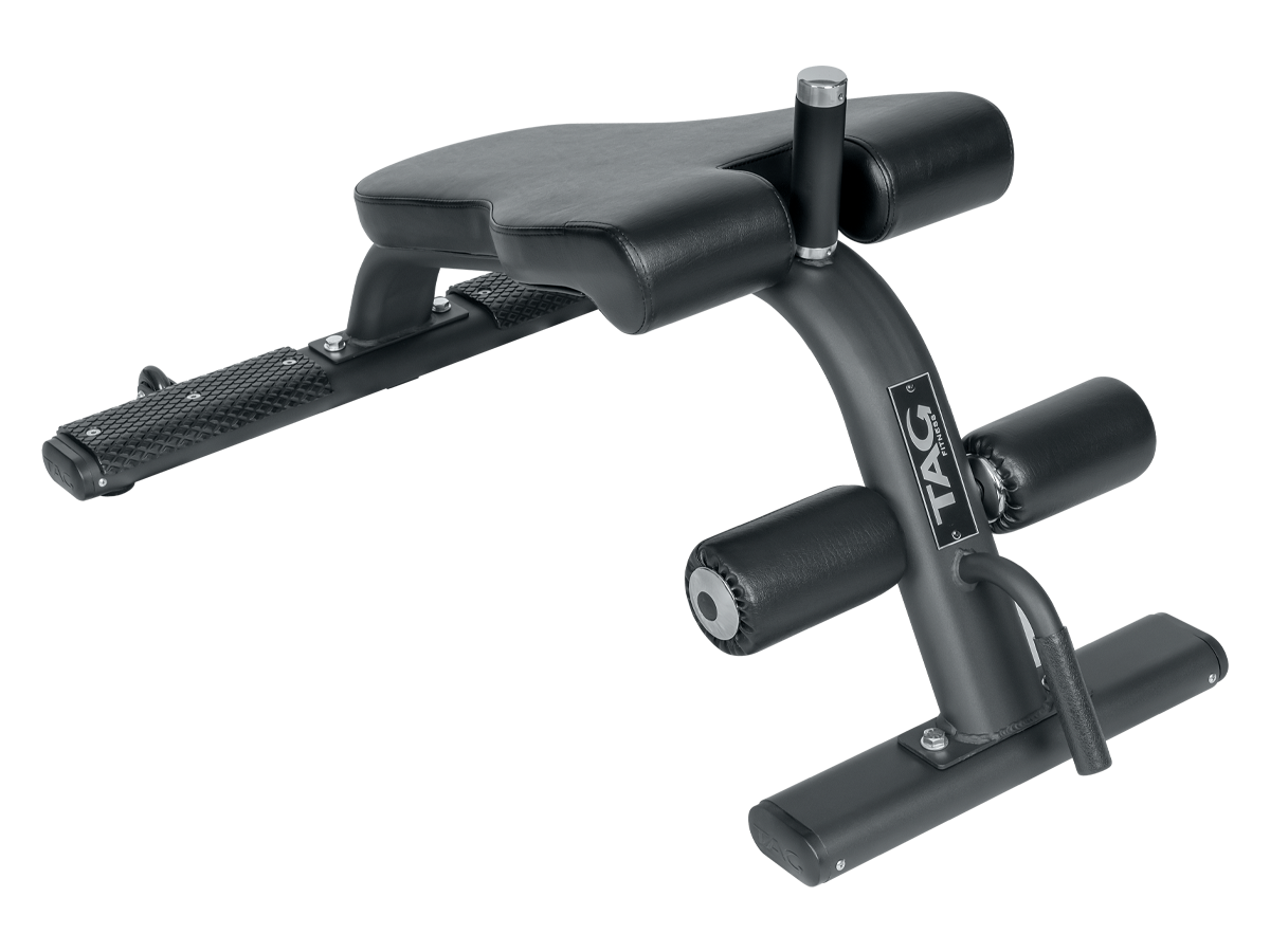 TAG Fitness Sit Up Bench - Black Frame