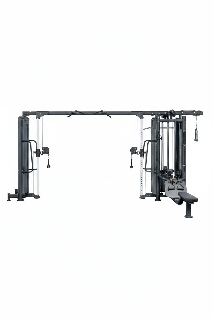 TAG Fitness Elite 5 Stack Multi Station w/Shrouds (4stack+1stack Adj Cable Column) (Cable Crossover Connection Bar) all 235lb stacks