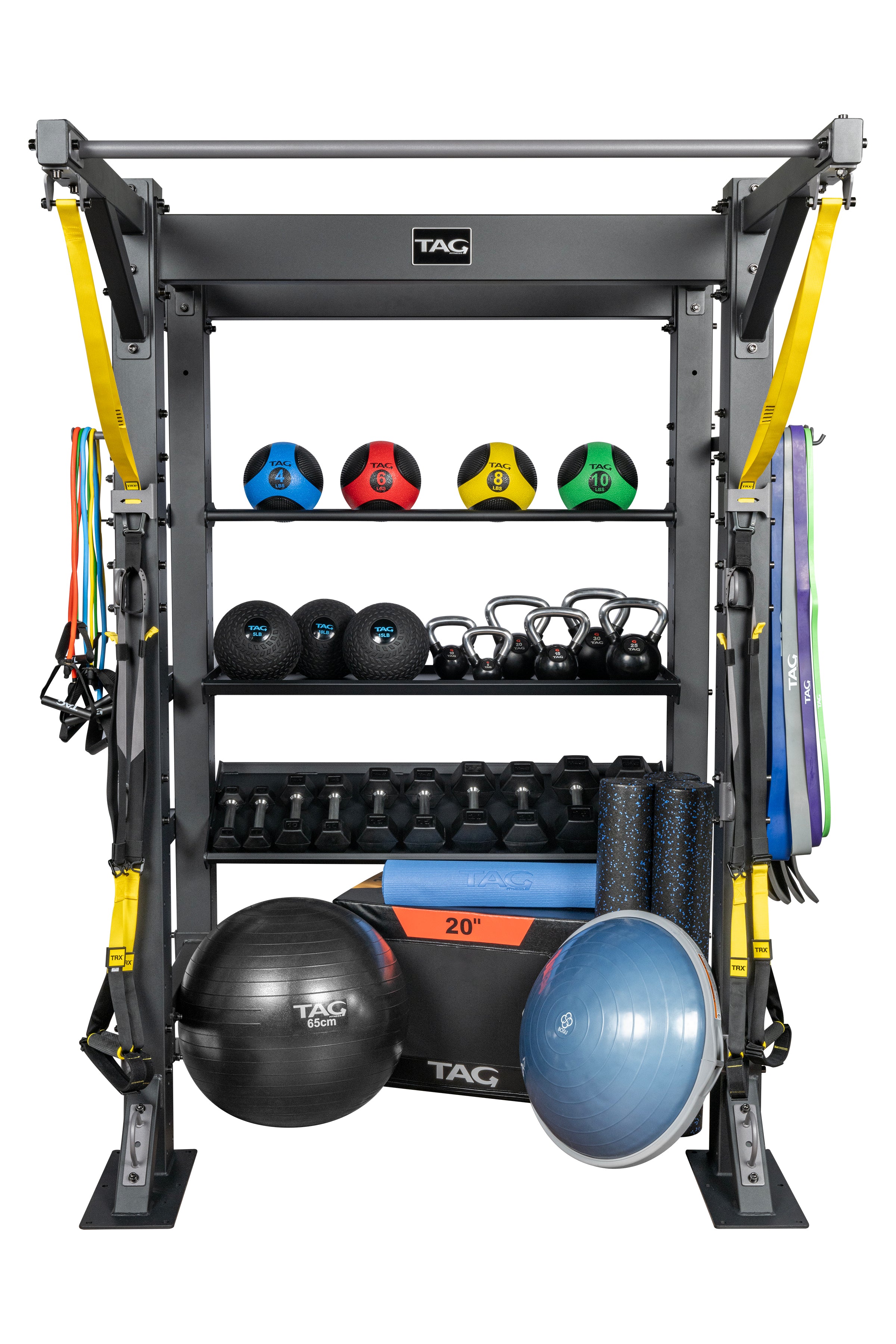 TAG Fitness Free Standing Hospitality Single Bay with Accessories