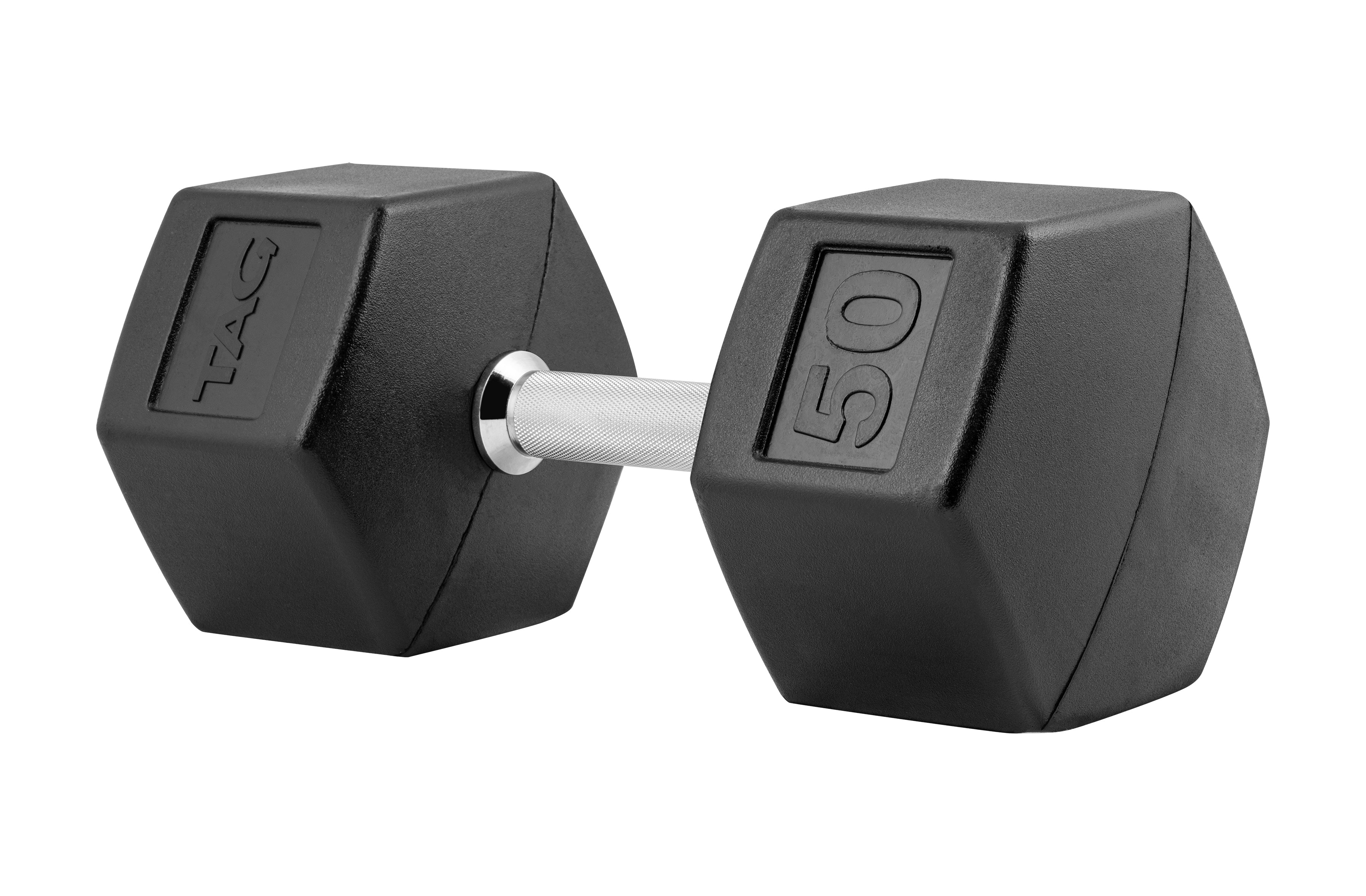 TAG Fitness Rubber Hex Dumbbells (Pair)