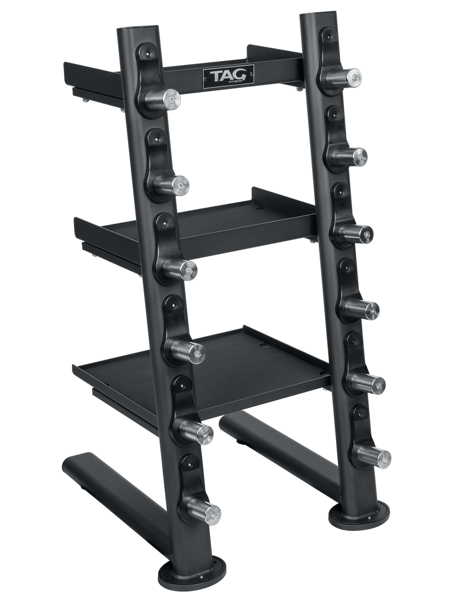 TAG Fitness Accessory Rack - BLACK