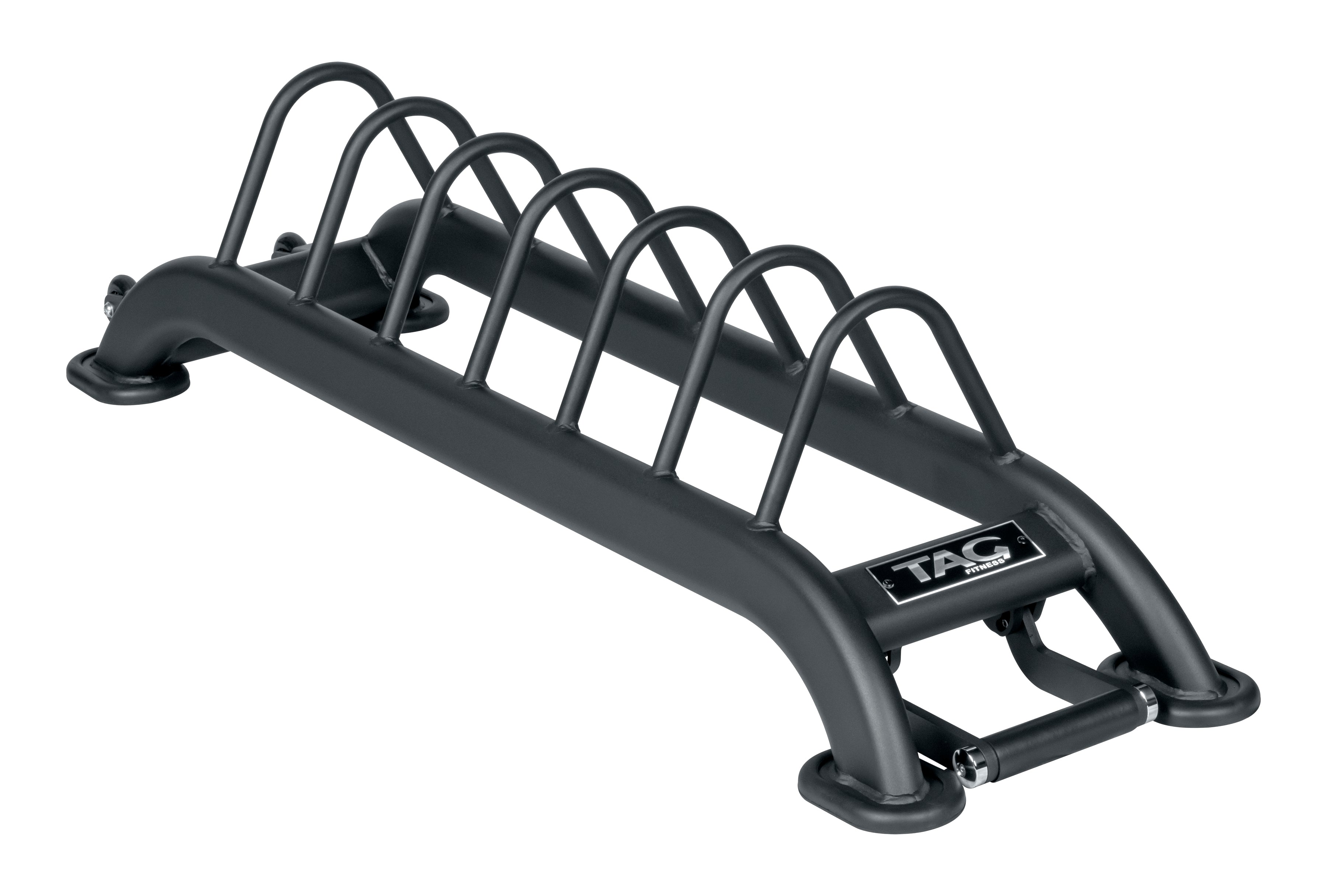 TAG Fitness Bumper Plate Rack - BLACK