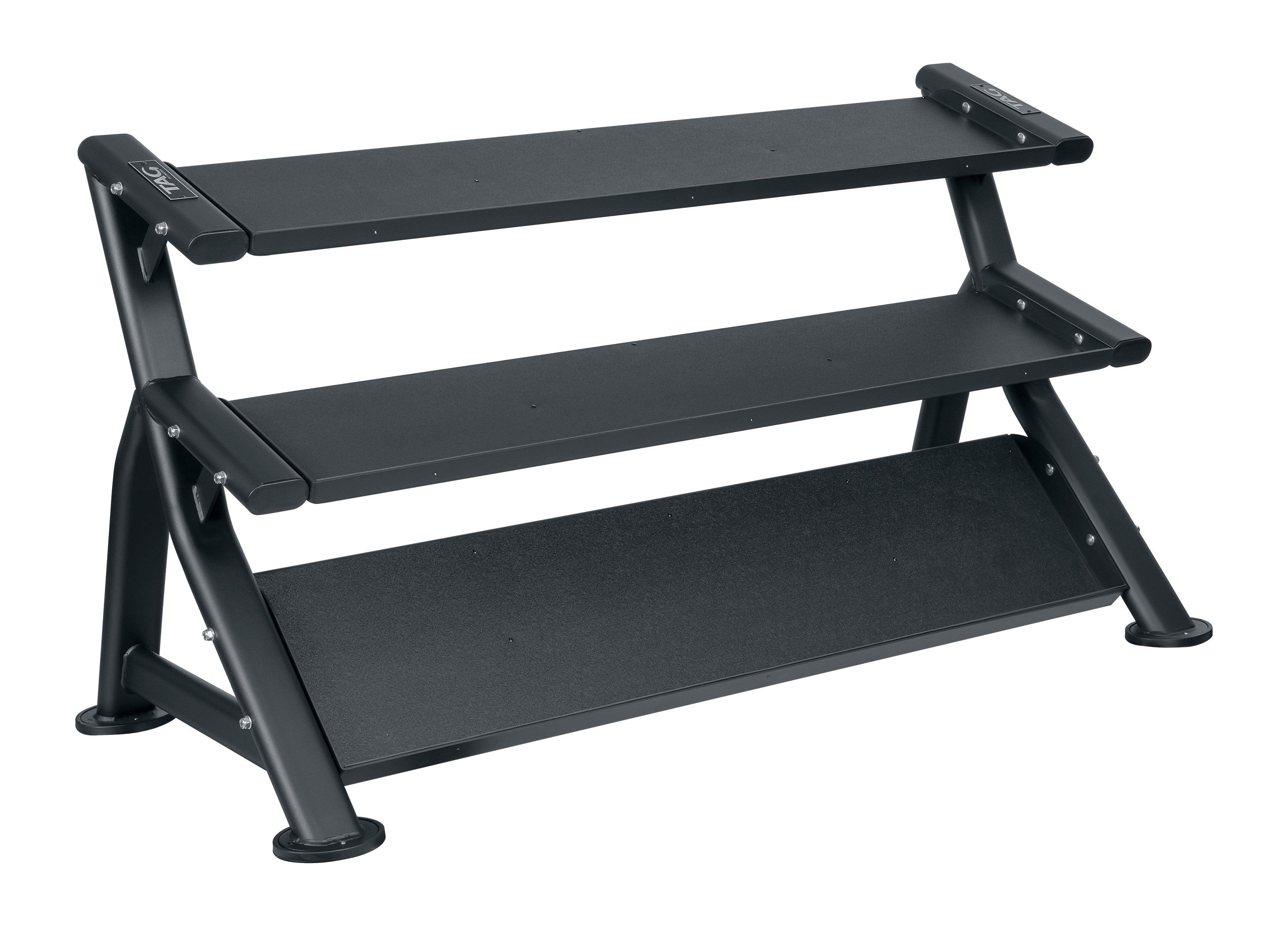 TAG Fitness 3 Tier Horizontal Dumbbell Rack