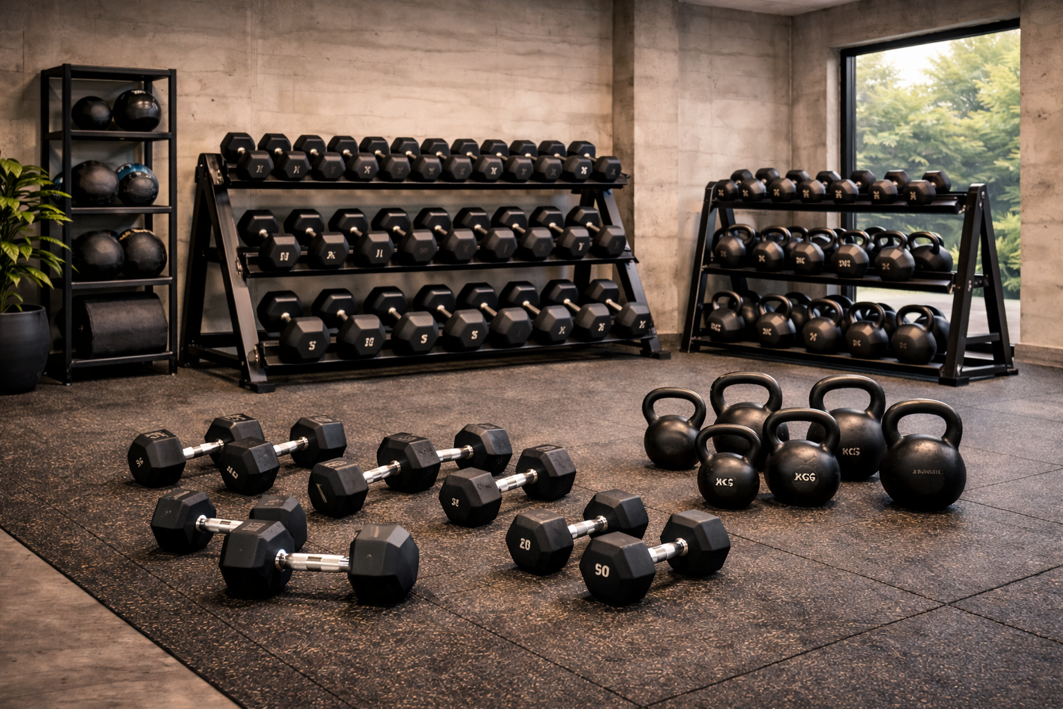 Dumbbells & Kettlebells