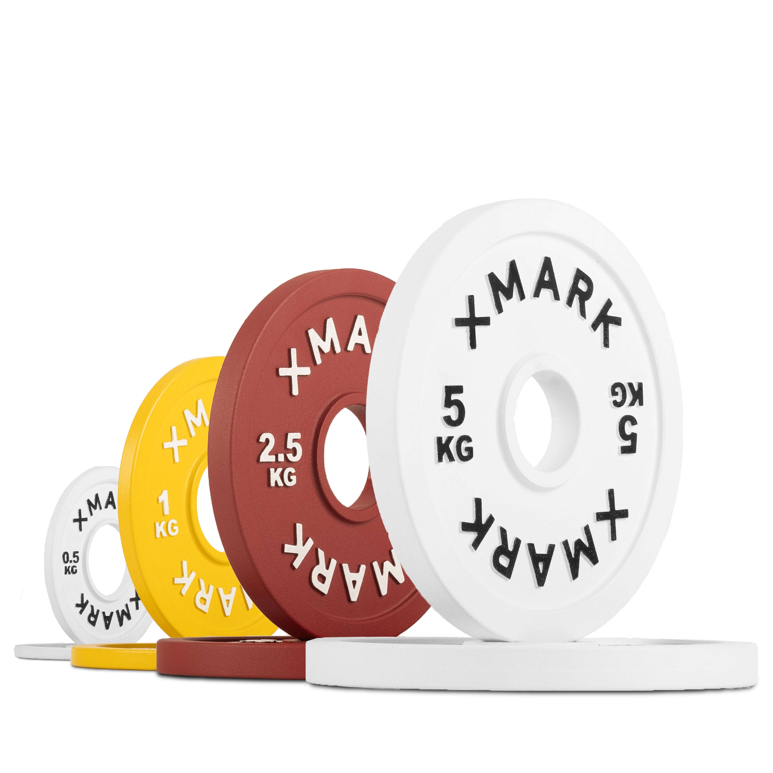 XMARK Powerlifting Calibrated Steel Plates (kg)