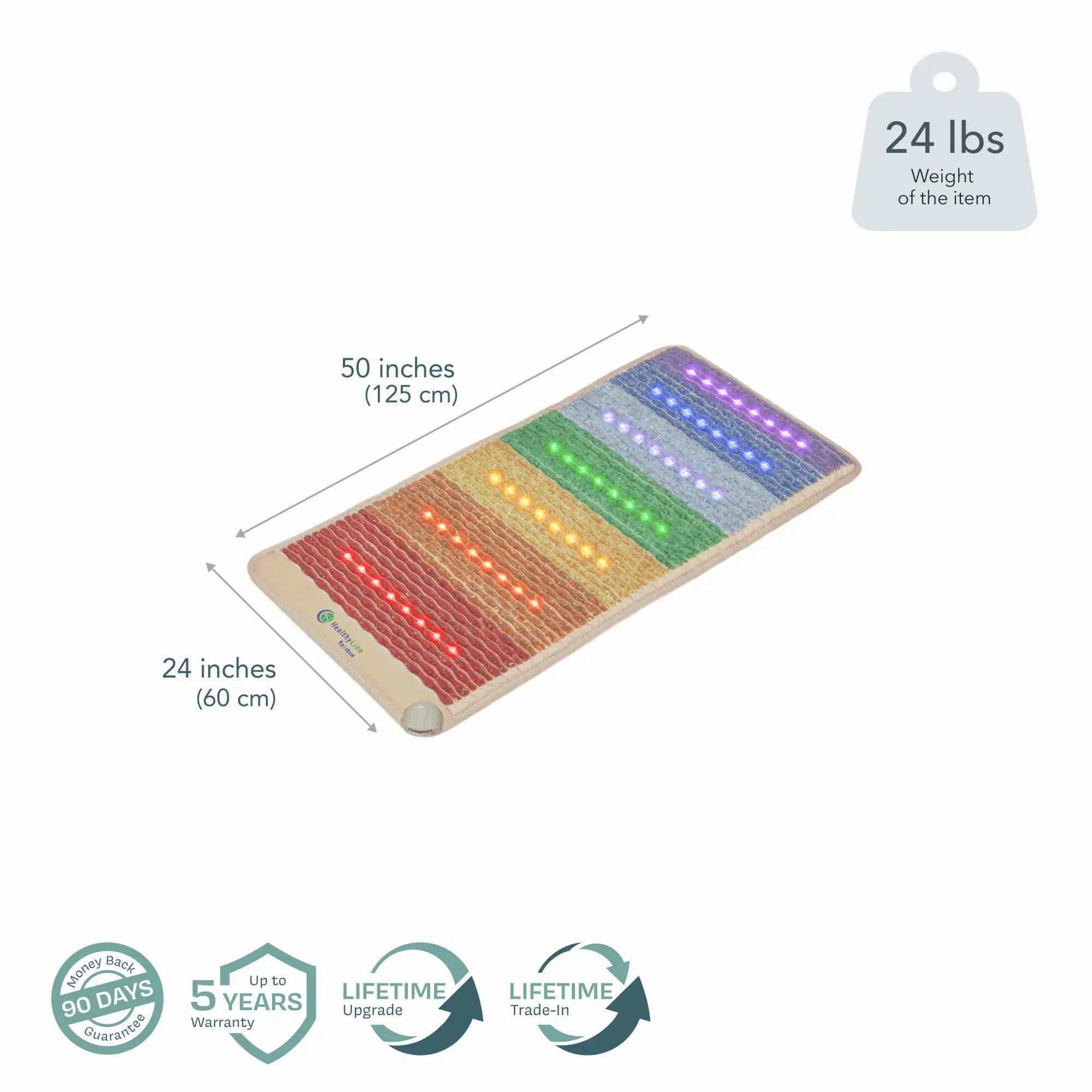 HealthyLine Rainbow Chakra Series | PEMF Far Infrared Heating Mats