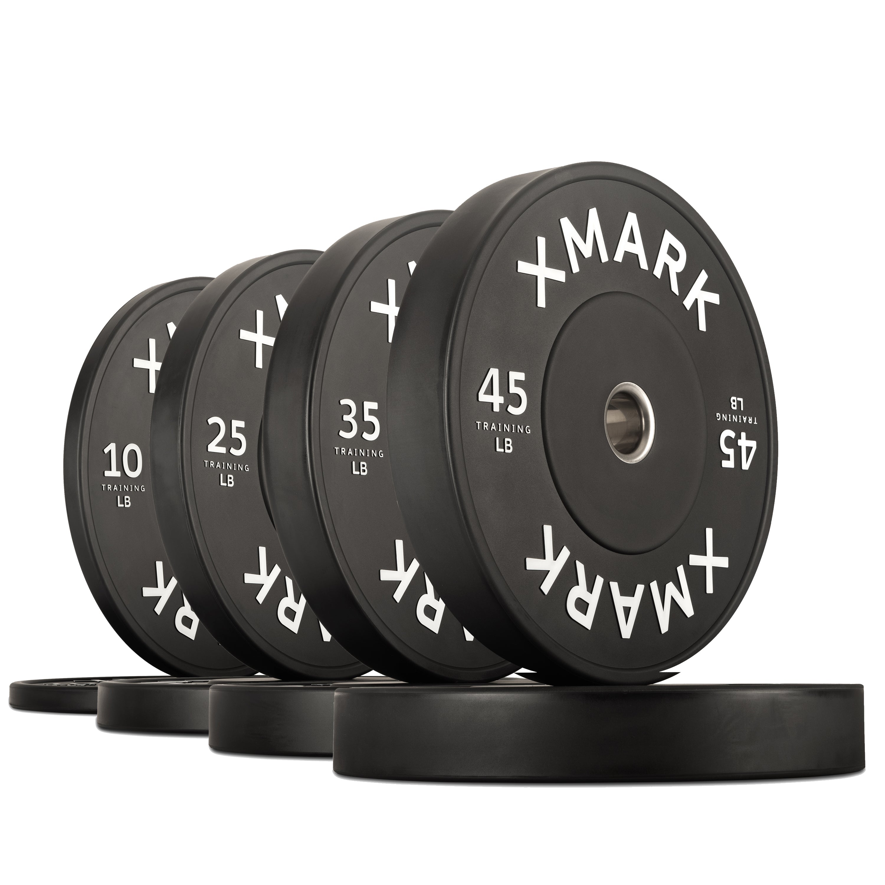XMARK Commercial Black Bumper Plates (LB)