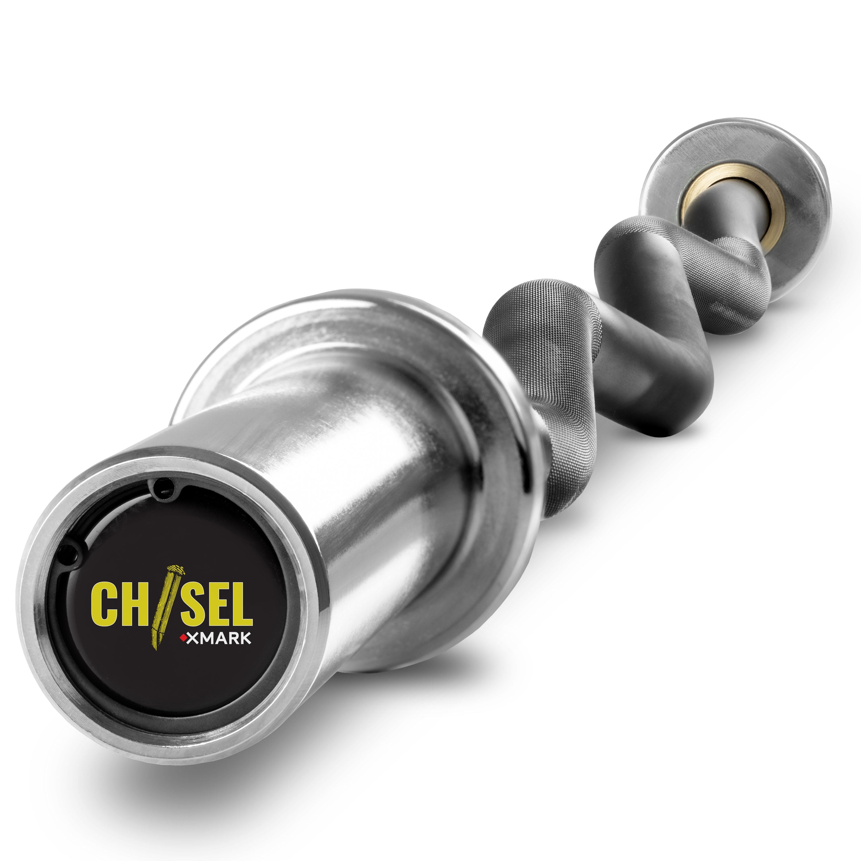 XMARK Chisel Olympic EZ Curl Barbell, 47 inches