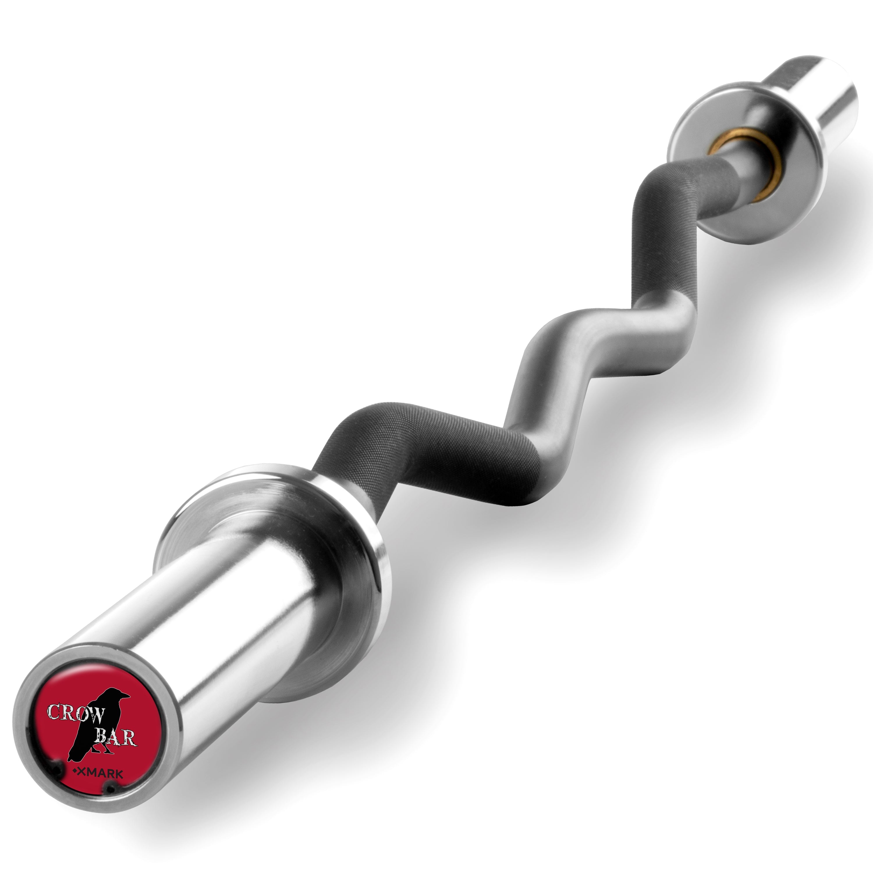 XMARK Crowbar EZ Curl Barbell, Fits Olympic Plates