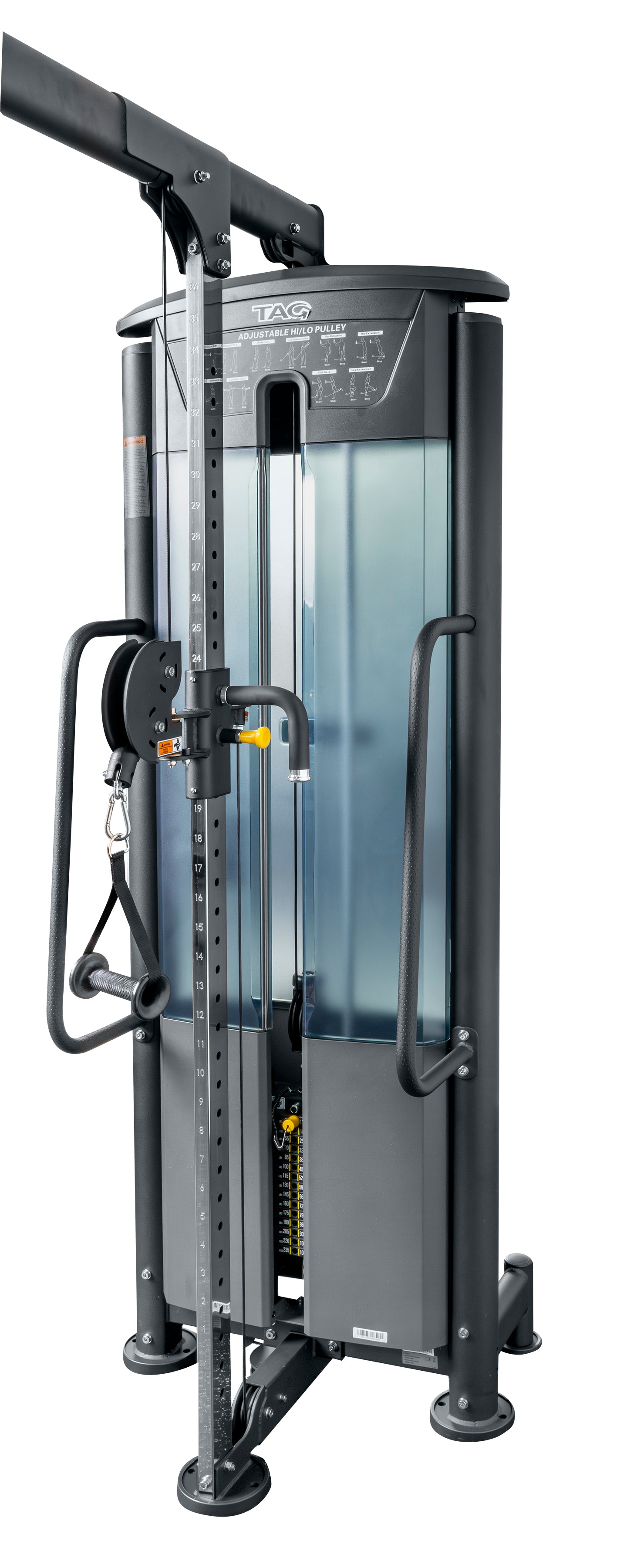 TAG Fitness Elite 5 Stack Multi Station w/Shrouds (4stack+1stack Adj Cable Column) (Cable Crossover Connection Bar) all 235lb stacks