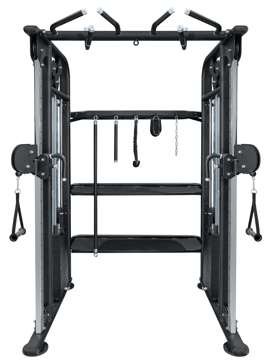 TAG Fitness Functional Trainer w/MAX Storage 2x210lb stacks Black