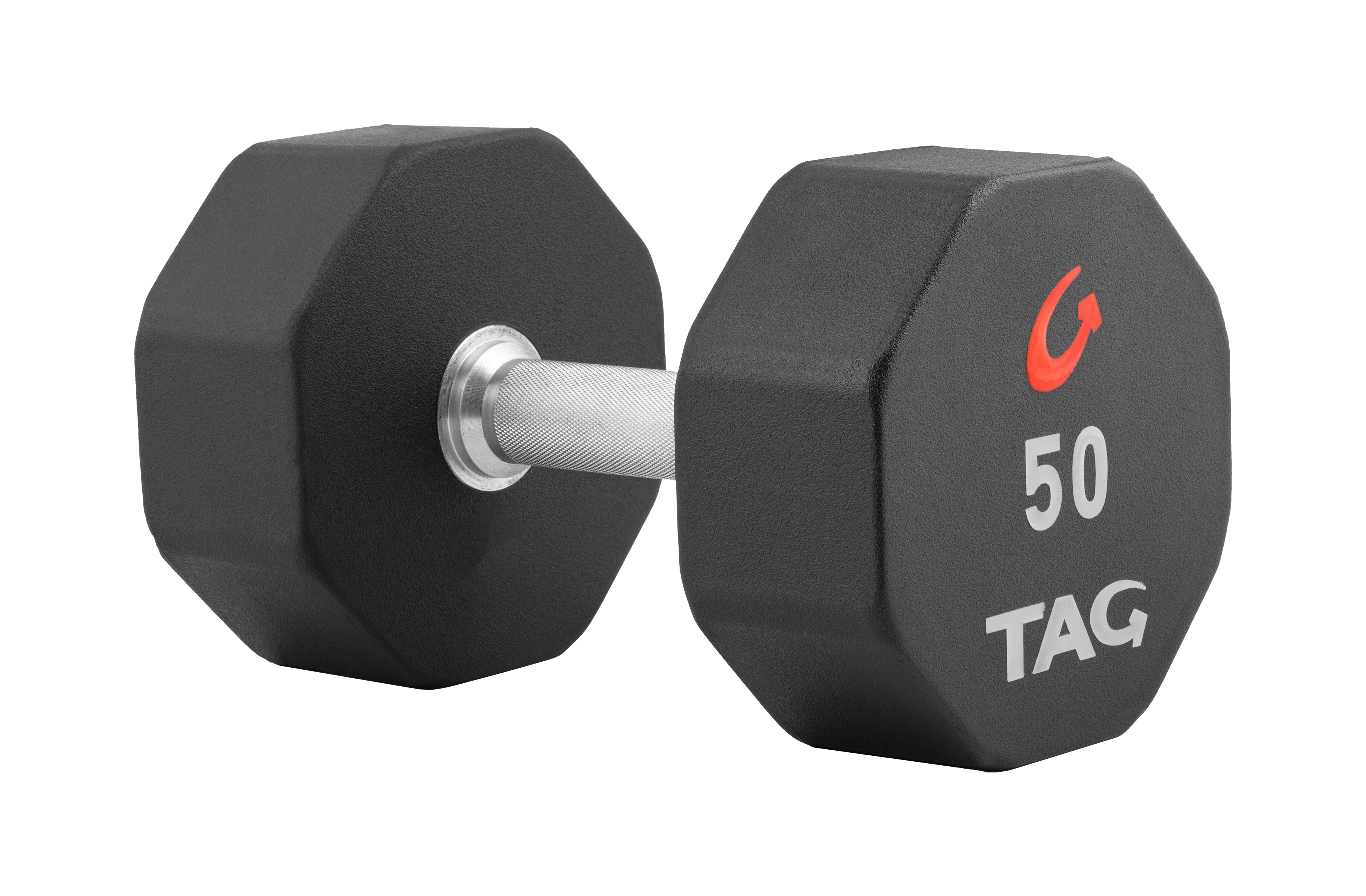 TAG Fitness 8 Sided Premium Urethane Dumbbell - 150 lb