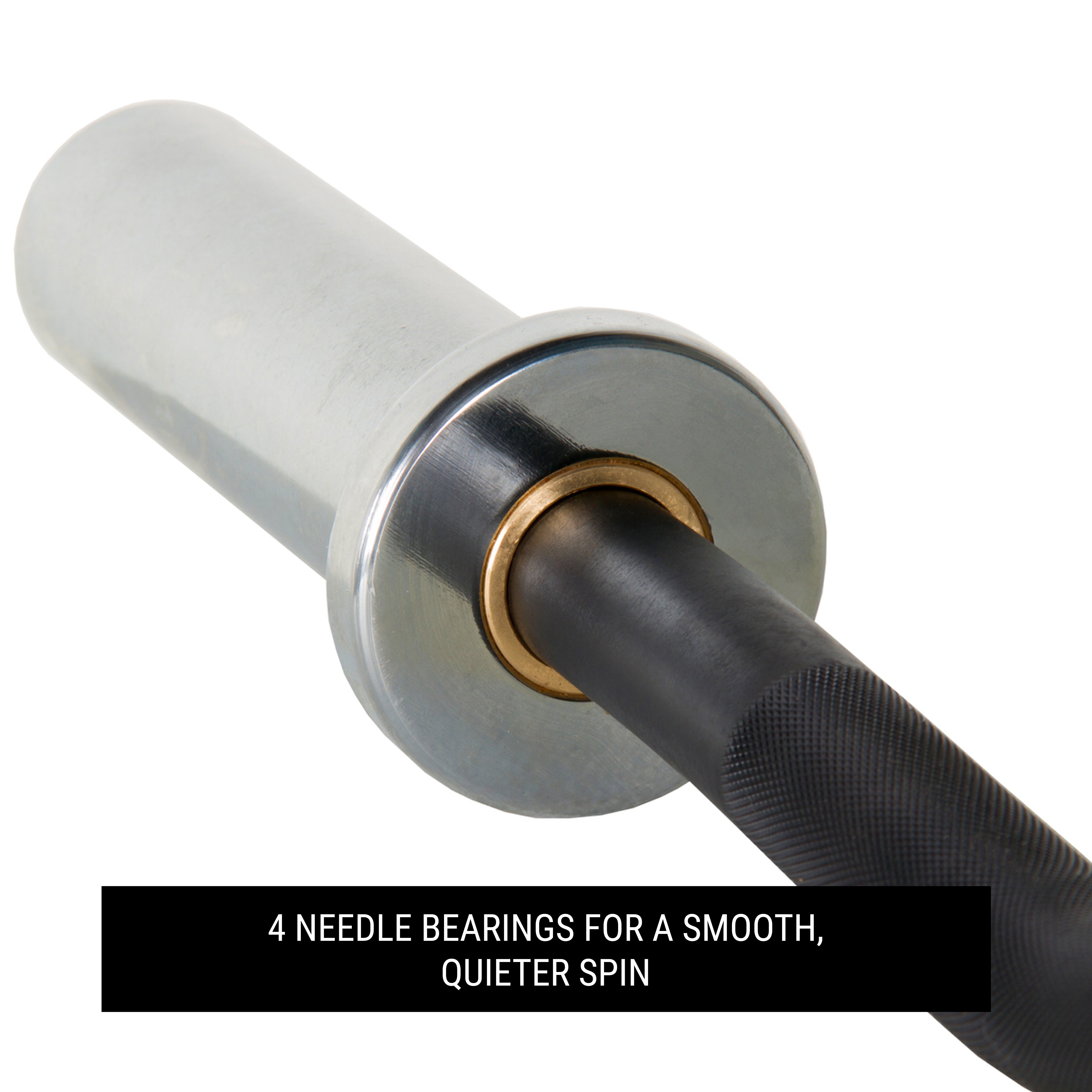 XMARK Chisel Olympic EZ Curl Barbell, 47 inches