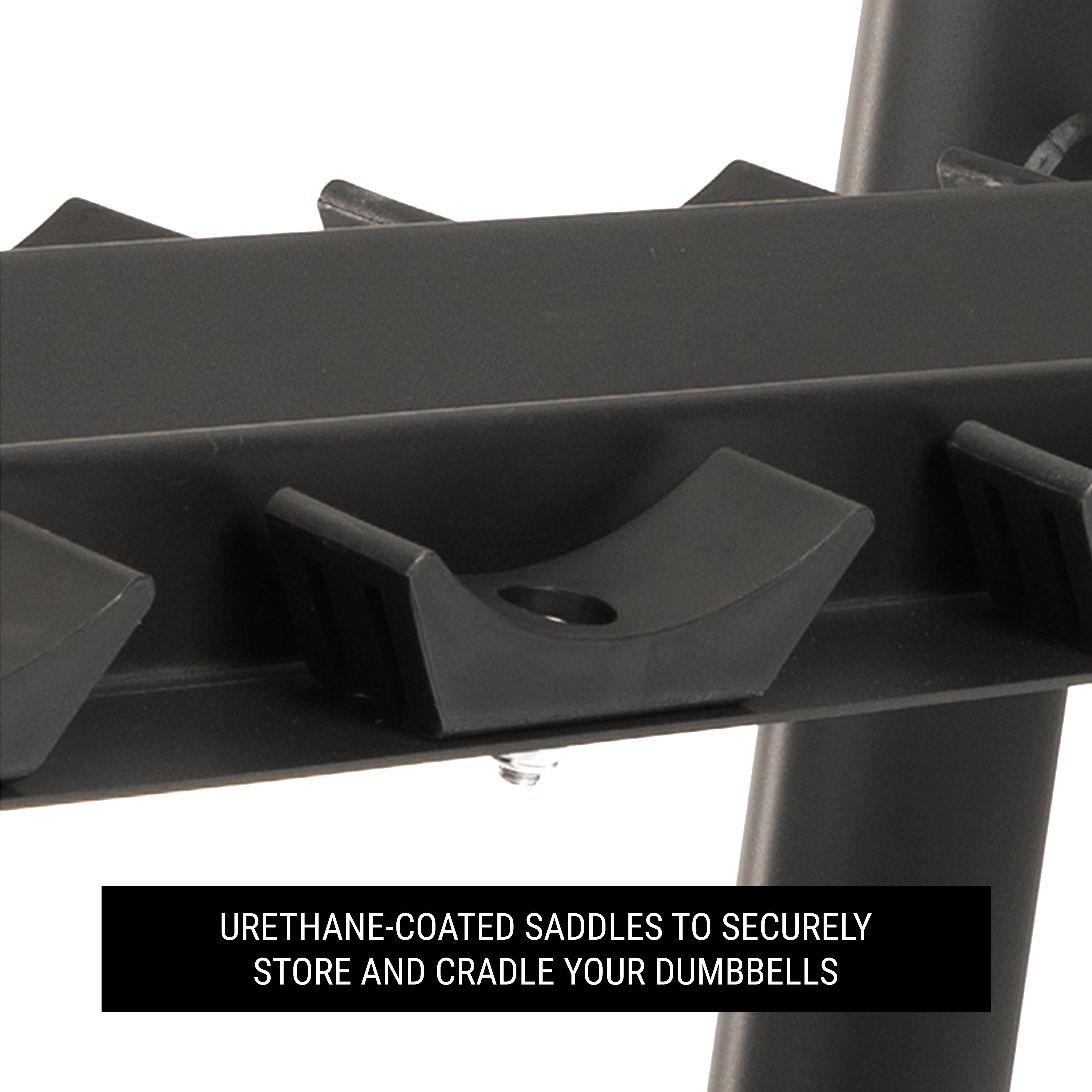 XMARK Commercial 2-Tier Dumbbell Rack - 10 Dumbbell Pairs