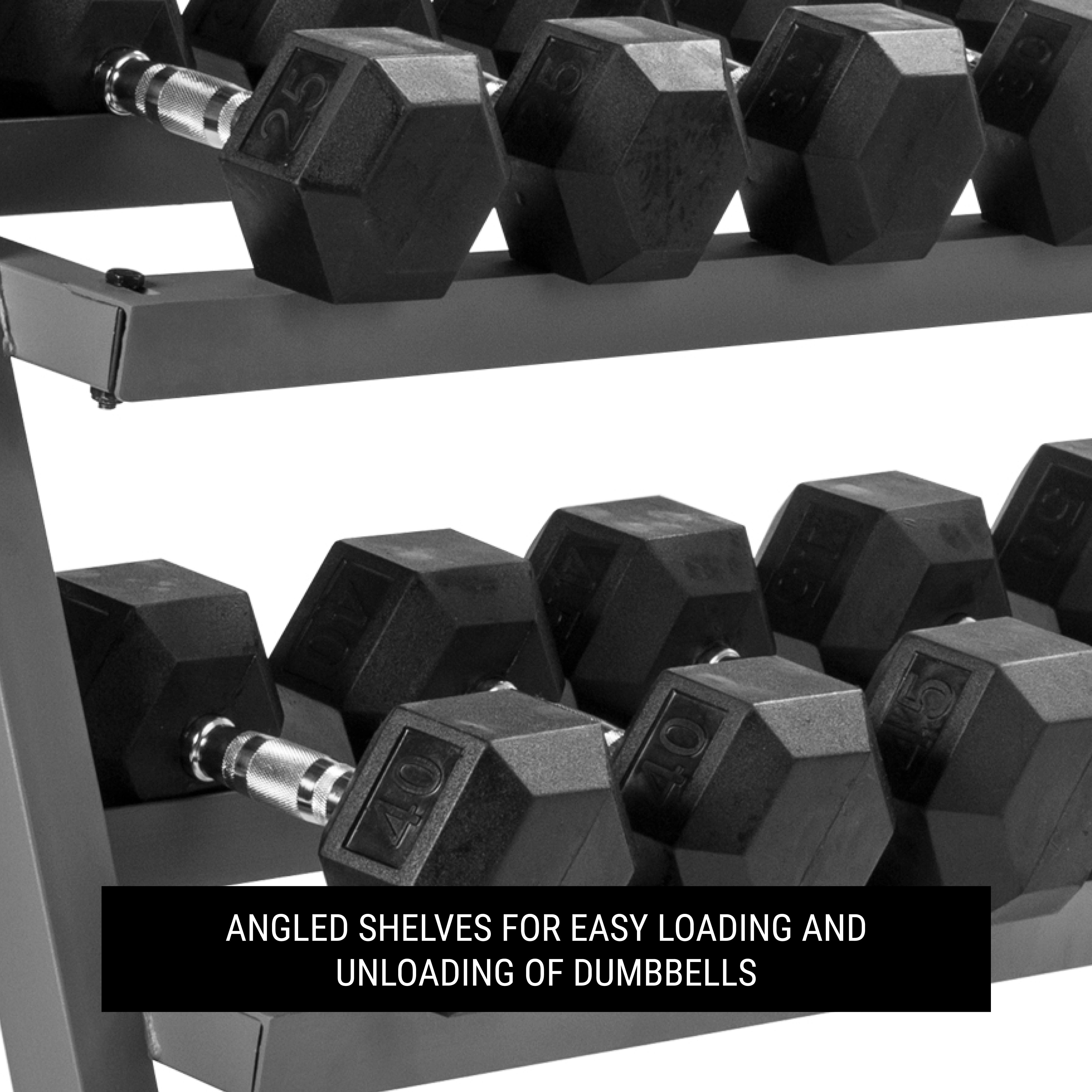 XMARK 3-Tier Dumbbell Rack - 10 Dumbbell Pairs